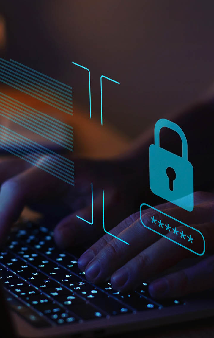 cyber security, digital crime concept, data protection from hacker