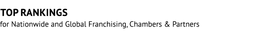 Top Rankings for Nationwide and Global Franchising, Chambers & Partners