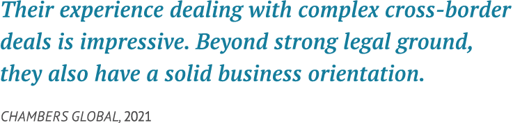 Their experience dealing with complex cross border deals is impressive. Beyond strong legal ground, they also have a ...