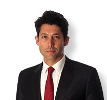 A man wearing a suit and tie, with a red tie. AI generated content