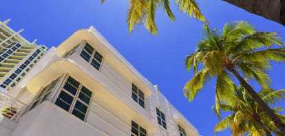 Art Deco building in the Art Deco District, South Beach, Miami 
