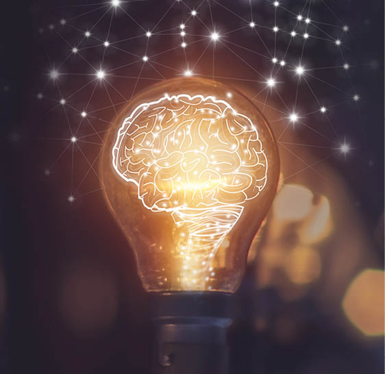 creative idea.Concept of idea and innovation 